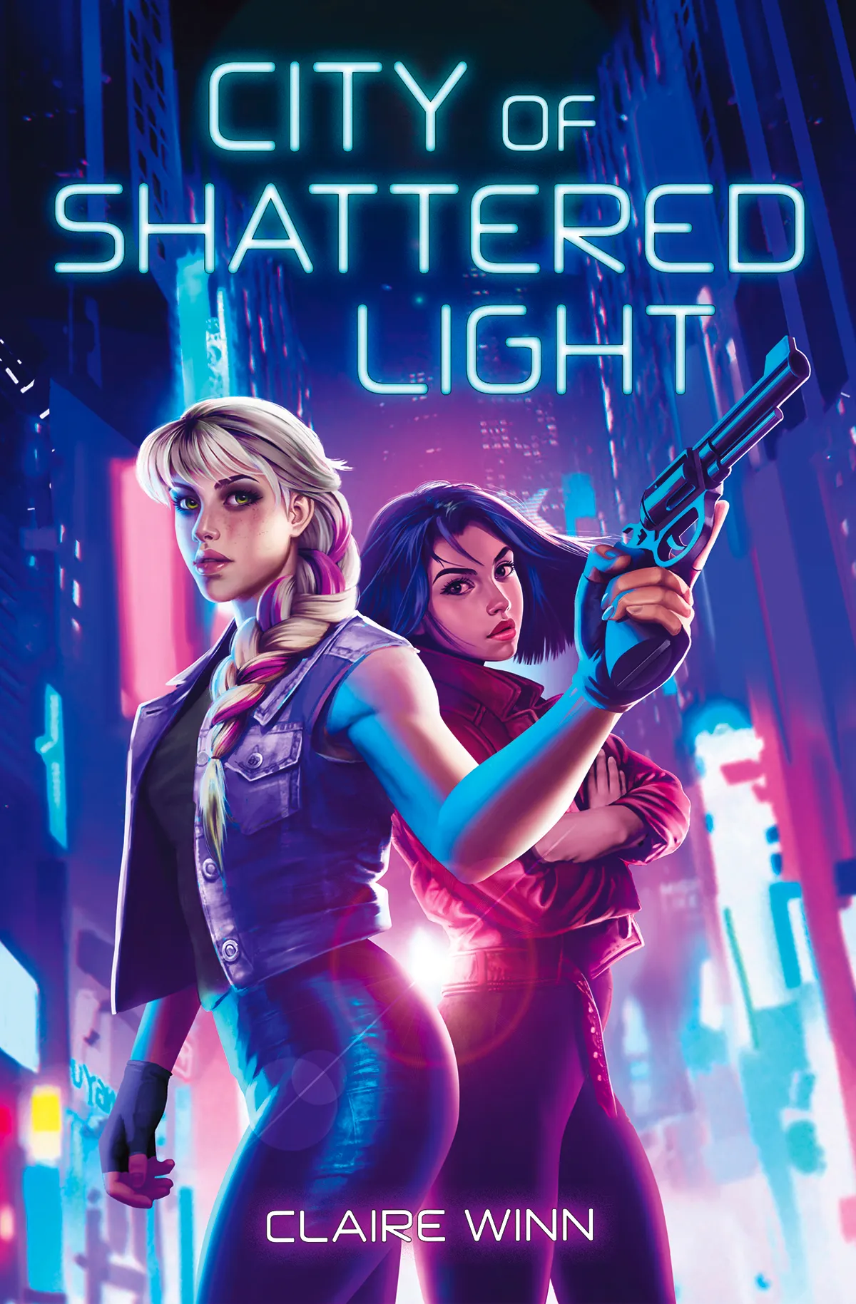 City of Shattered Light by Claire Winn cover for Girl Squad Volta launch list of sapphic YA books