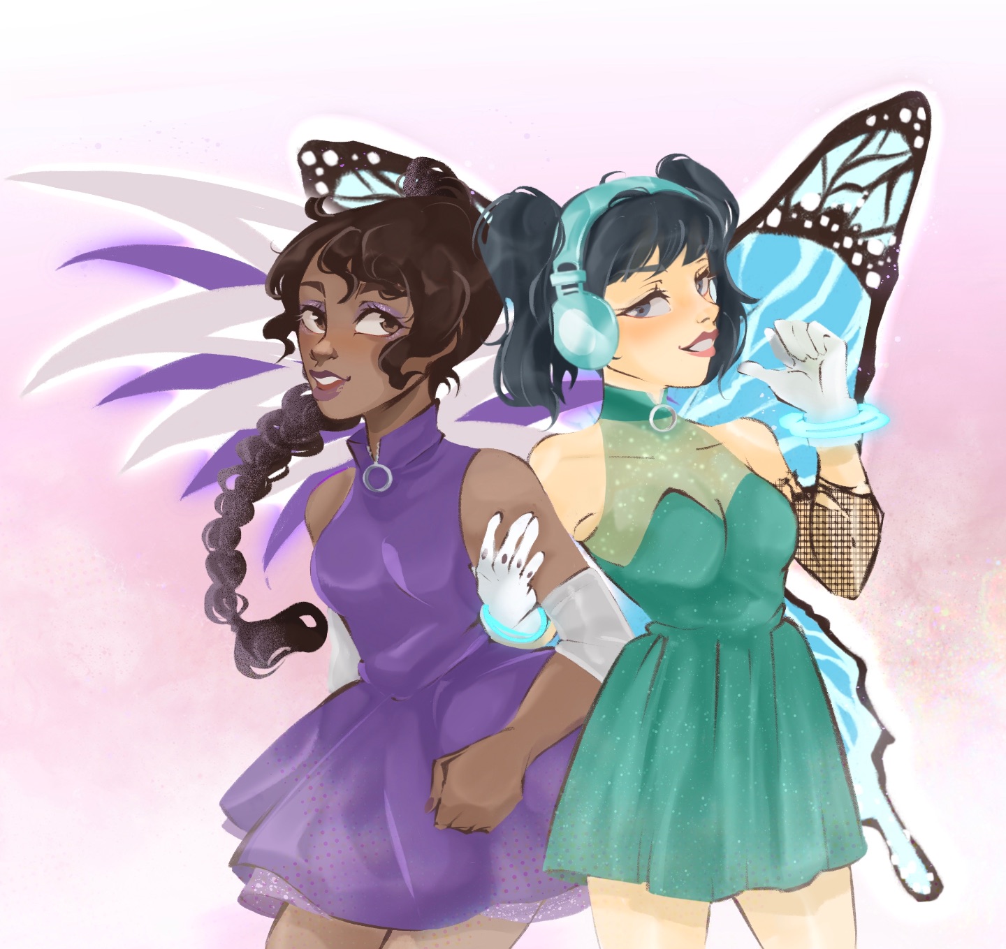 Debbie503art Wren and Jackie from Girl Squad Volta